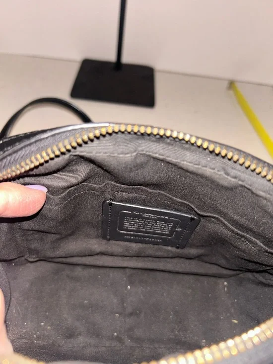 Coach Isla Leopard Print Crossbody in Brown, Black and Red - Picture 10 of 14